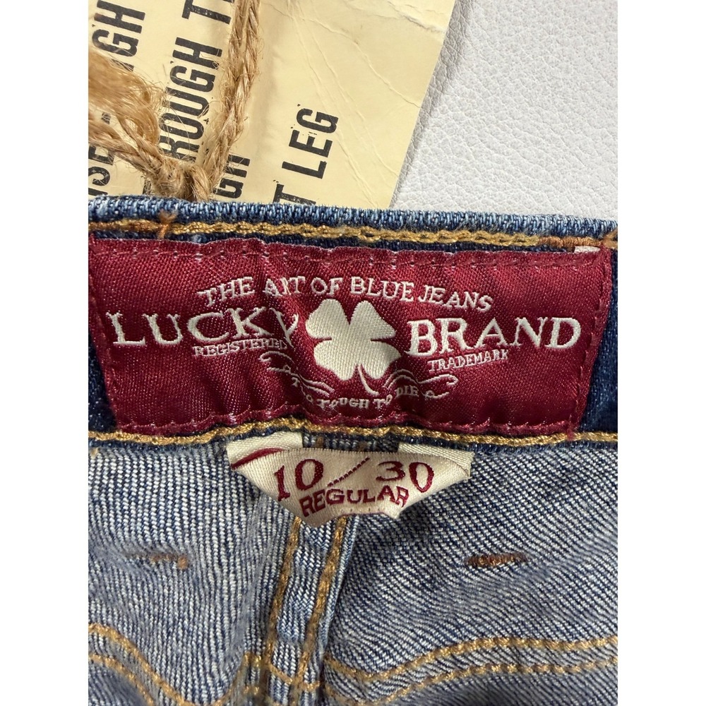 NWT‎ Lucky Brand Sofia Straight Jeans Regular Dark Wash Mid Rise Womens 10/30 - Picture 6 of 10